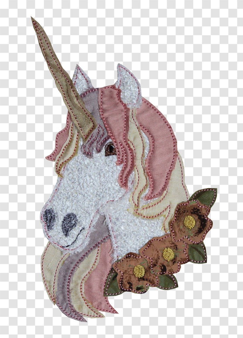 Appliqué Machine Embroidery - Organism - Unicorn Bookmark Transparent PNG