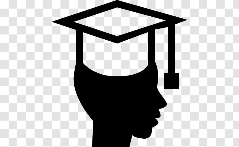 Square Academic Cap Graduation Ceremony Hat Education - Silhouette Transparent PNG