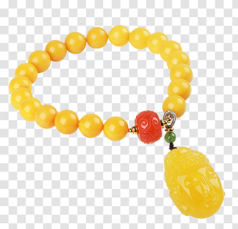 Gemstone Bracelet Amber - Yellow - Bracelets Transparent PNG