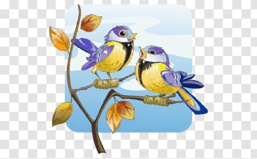 Bird - Flowering Plant - Watercolor Painting Transparent PNG