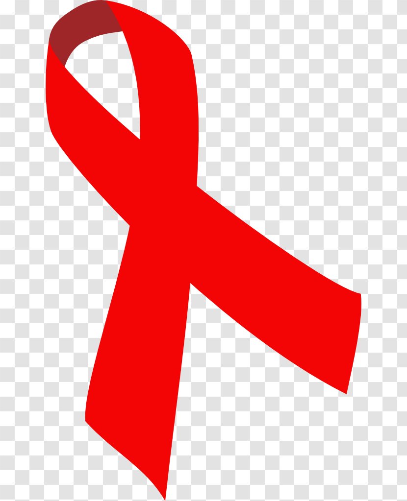 Red Ribbon HIV/AIDS T-shirt Awareness - Tshirt Transparent PNG