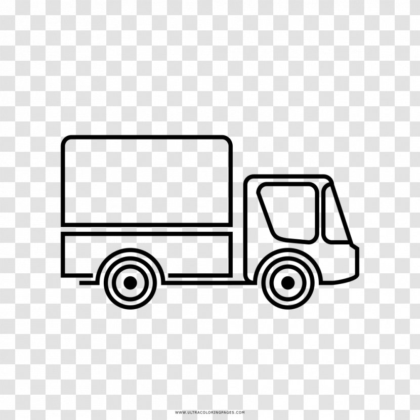 Pickup Truck Drawing Coloring Book Semi-trailer - Rectangle Transparent PNG
