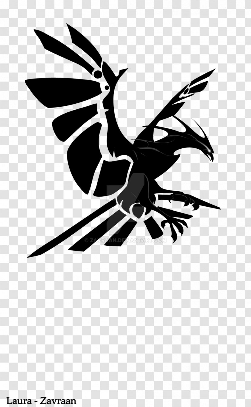 Silhouette Phoenix Drawing Shadow Photography - Monochrome Transparent PNG