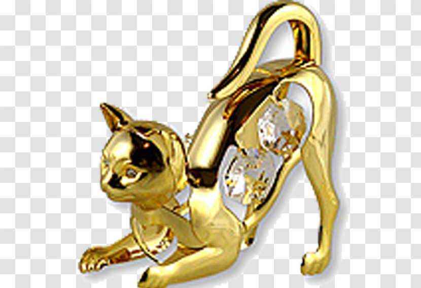 Cat Gold Kitten - Fictional Character - Golden Bow Transparent PNG