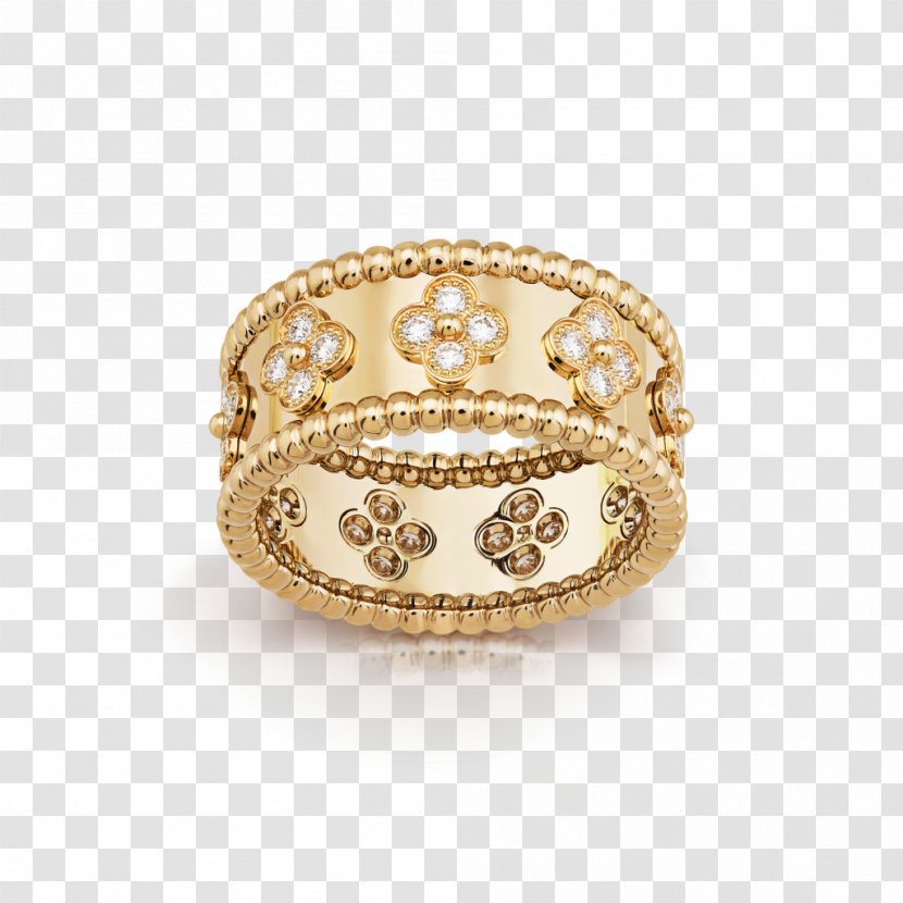 Van Cleef & Arpels Ring Gold Jewellery Diamond - Necklace - Model Transparent PNG