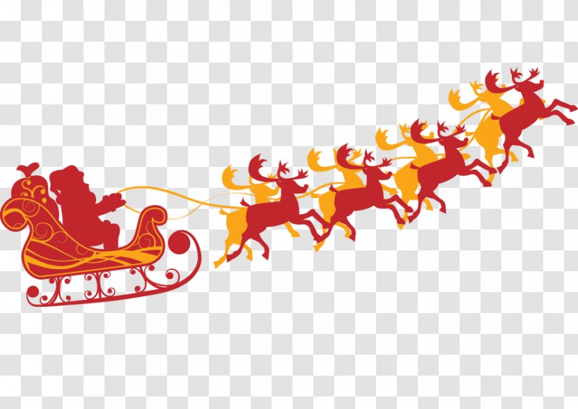 Santa Claus Christmas Hindi New Year A Visit From St. Nicholas - Recreation - Silhouette Transparent PNG