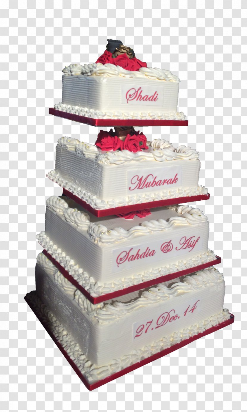 Wedding Cake Torte Layer Cream Bakery Transparent PNG