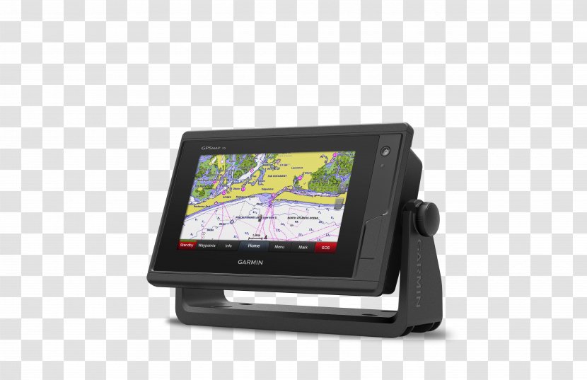 Garmin GPSMAP 722 Chartplotter Ltd. Global Positioning System Touchscreen - Multimedia Transparent PNG