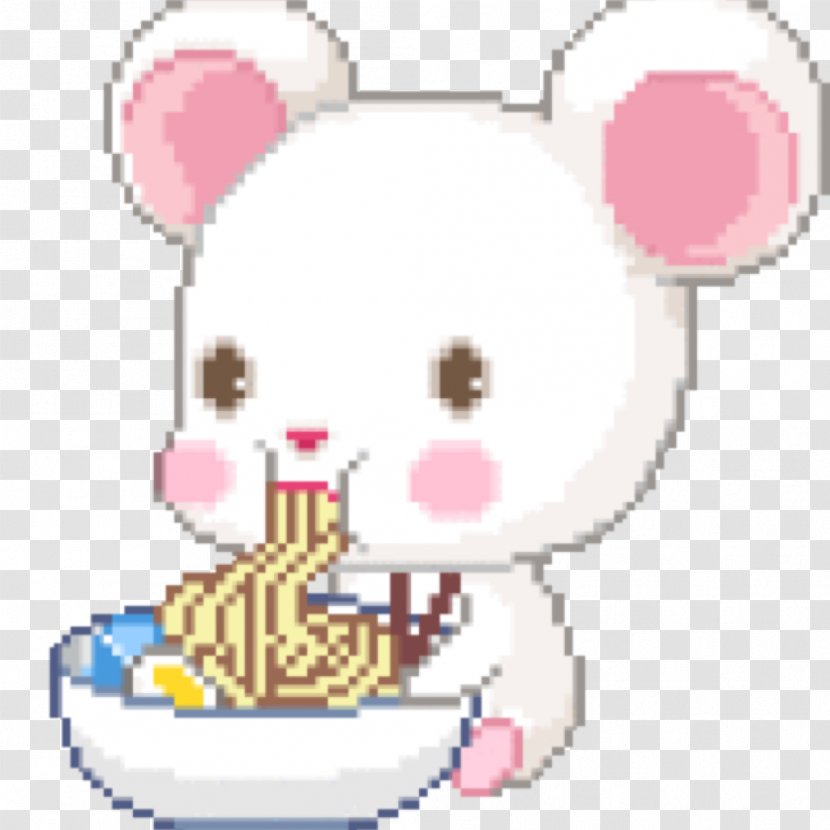 Pixel Art Ramen Animation - Flower - Cute Transparent PNG