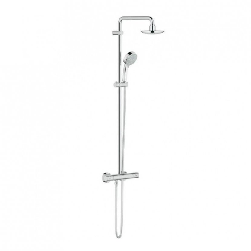 Bathroom Shower Grohe Thermostatic Mixing Valve Tap - Plumbing Transparent PNG