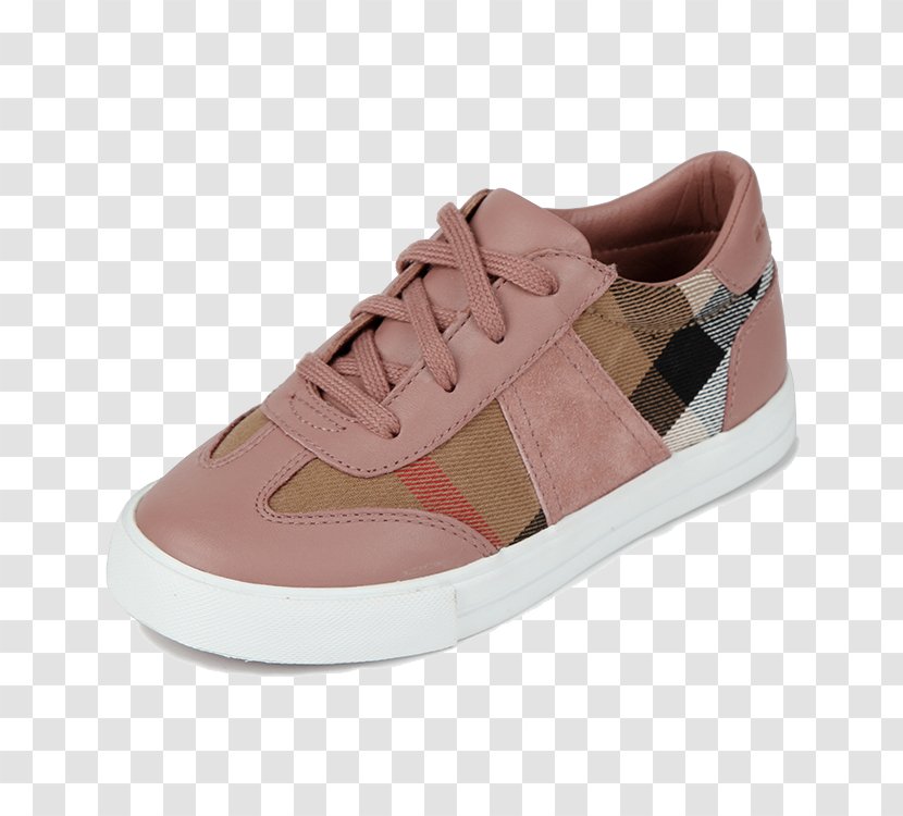 Sneakers Shoe - Cross Training - Children Casual Shoes With A Fine Burberry Transparent PNG
