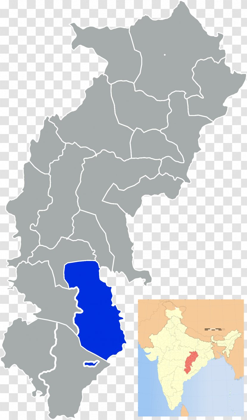 Raipur Bastar District Bilaspur Durg Korba - States And Territories Of India Transparent PNG