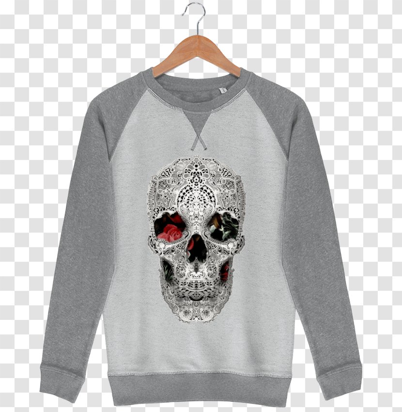 T-shirt Bluza Hoodie Neckline Unisex - Skull Trend Transparent PNG