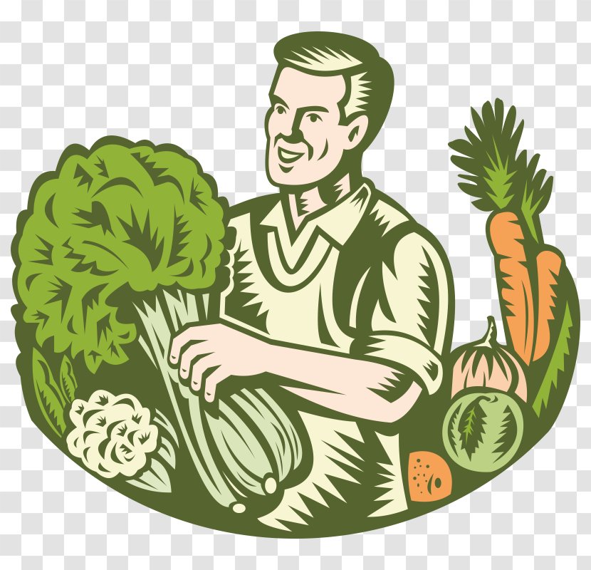 Farmers' Market Leaf Vegetable Greengrocer - Organic Farming Transparent PNG