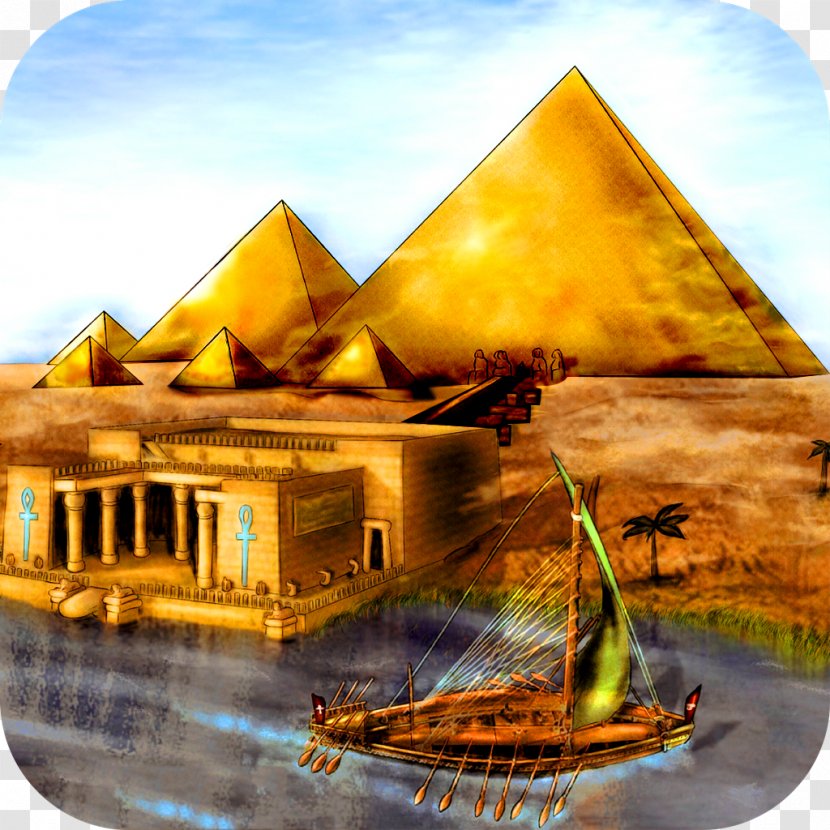 Ancient Egypt Art Painting Pharaoh - Silhouette Transparent PNG