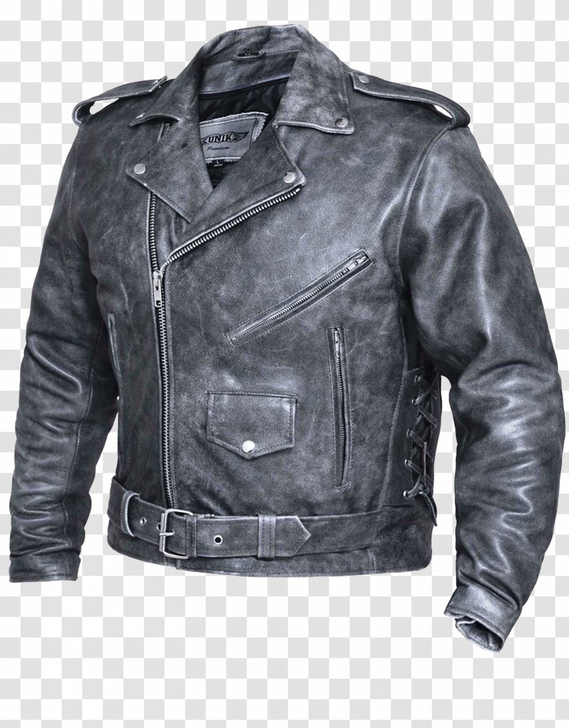 Leather Jacket Clothing Flight - Zipper - Motorcycle Riding Transparent PNG