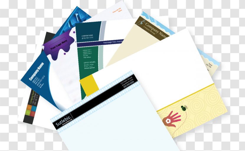 Paper Letterhead Collection Printing Envelope - Standard Size Transparent PNG