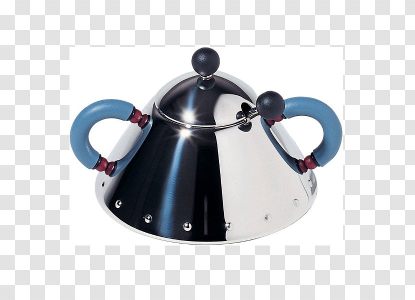 Alessi 9093 Kettle Sugar Bowl Architect - Design Transparent PNG