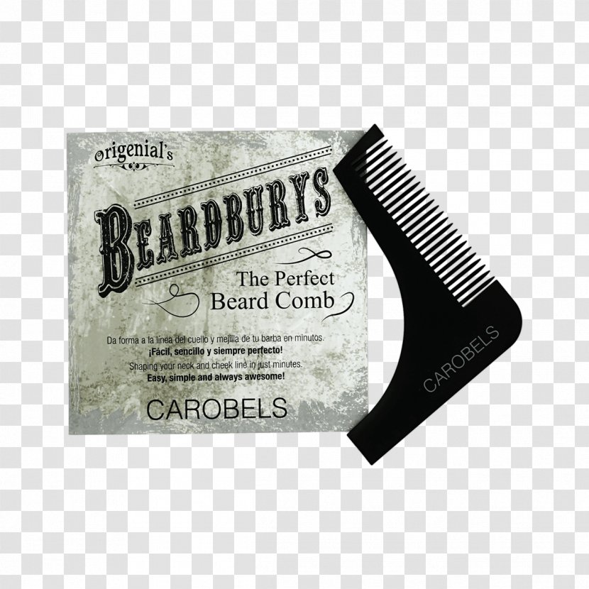Comb Product Beard Brand - Natural Mustache Transparent PNG