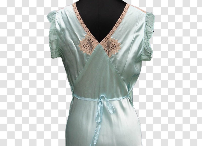 Satin Cocktail Dress Shoulder - Blouse - Silk Nightgowns Transparent PNG