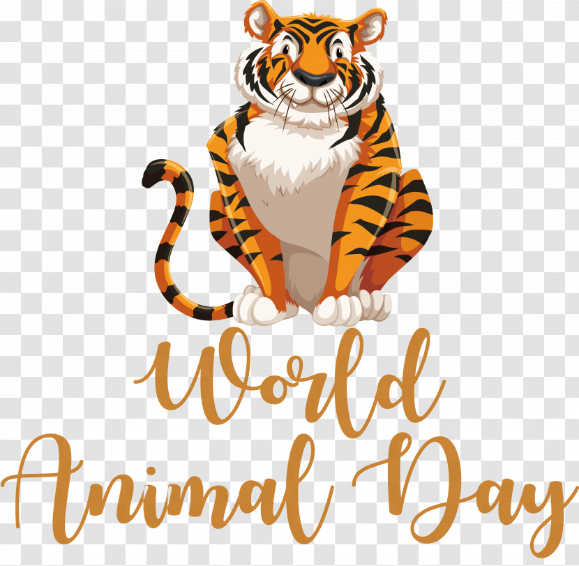 Tiger Small Cartoon Cat Logo Transparent PNG