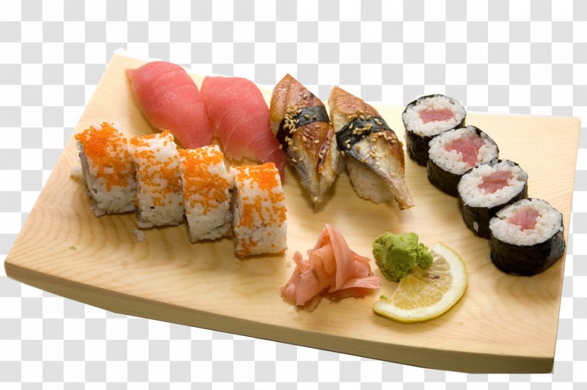 Sushi Japanese Cuisine Sashimi Makizushi Seafood - Recipe Transparent PNG