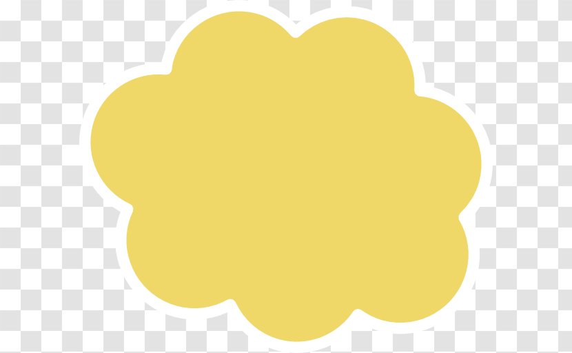 Yellow Royalty-free Clip Art - Cartoon - Cloud Clipart Transparent PNG