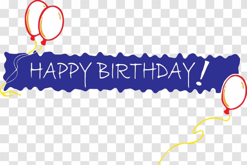 Birthday Cake Banner Clip Art - Happy Transparent PNG
