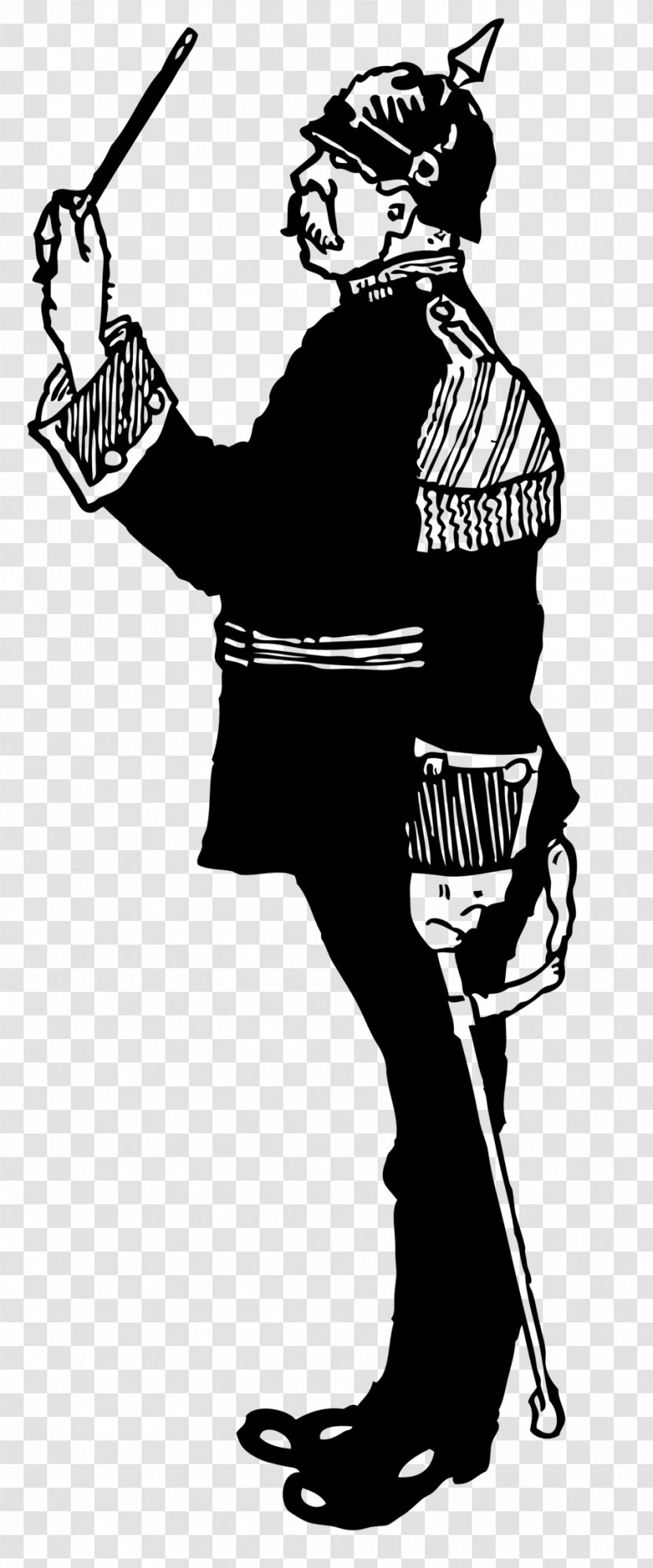 Soldier Military Clip Art - Black And White Transparent PNG