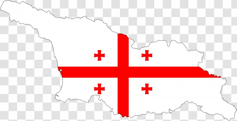 Flag Of Georgia Map Reliefkarte Transparent PNG