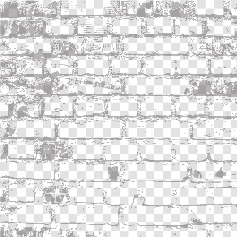 Black And White Brick Angle Pattern - Vector Transparent Wall Texture Transparent PNG