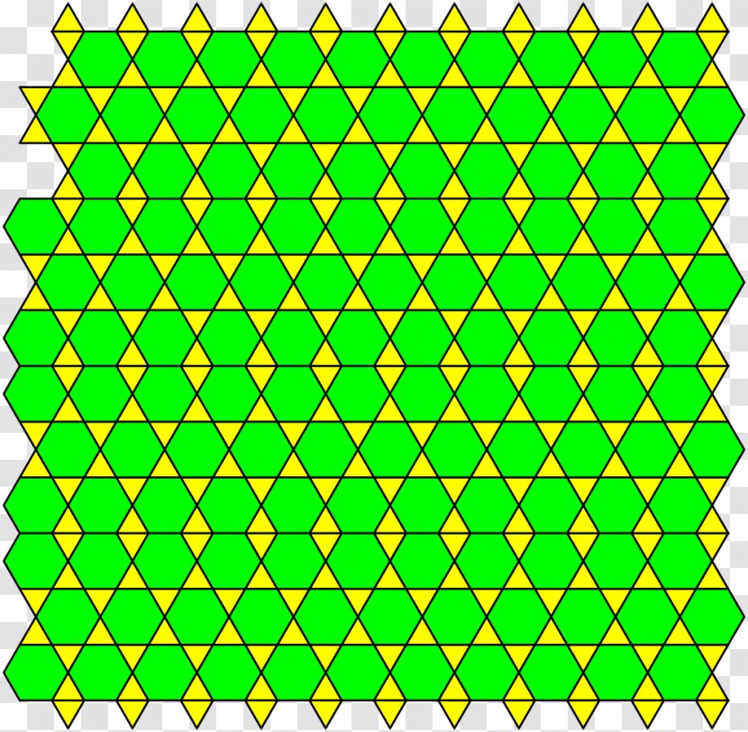 Tilings And Patterns Symmetry Line Trihexagonal Tiling - Rectangle Transparent PNG