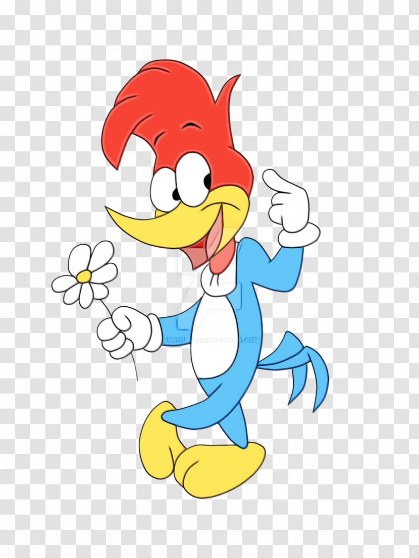 Woody Woodpecker Cartoon Drawing Image - Pleased - Wally Walrus Transparent PNG