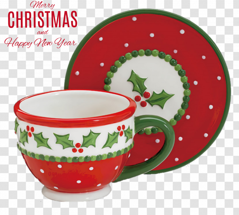 Merry Christmas Happy New Year Transparent PNG