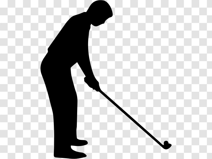 Golf Clubs Stroke Mechanics Silhouette Clip Art - Footwear - Golfer Transparent PNG