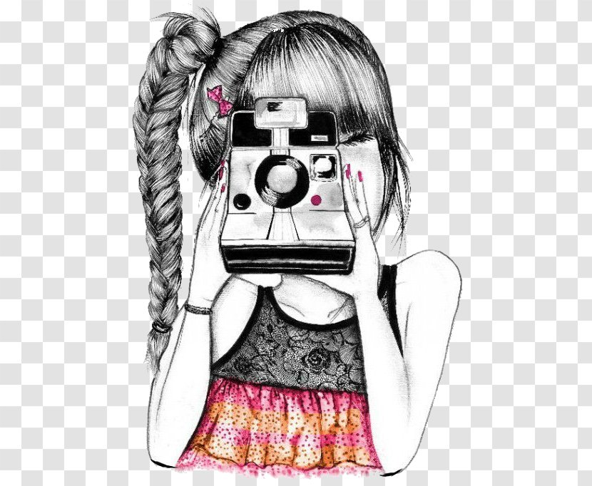 Drawing Photography Camera - Silhouette Transparent PNG
