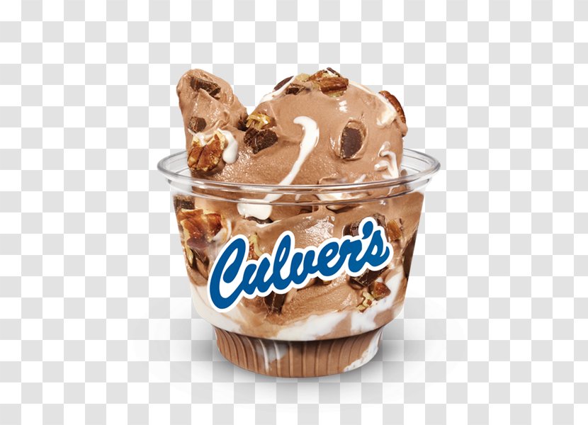 Sundae Ice Cream Custard Culver's - Gelato - White Chocolate Cranberry Cookies Transparent PNG