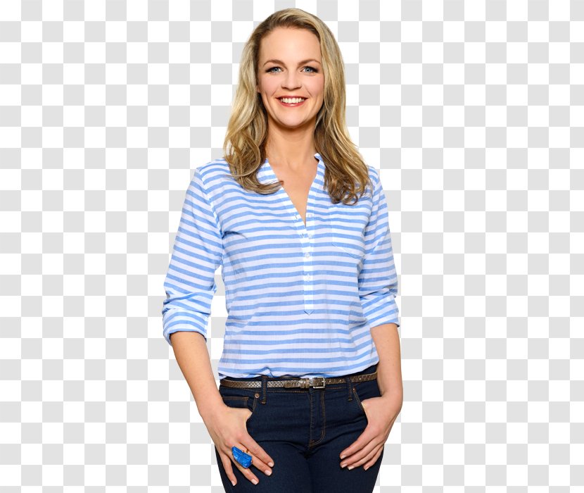 Blouse T-shirt Dress Shirt Collar Shoulder - Blue Transparent PNG