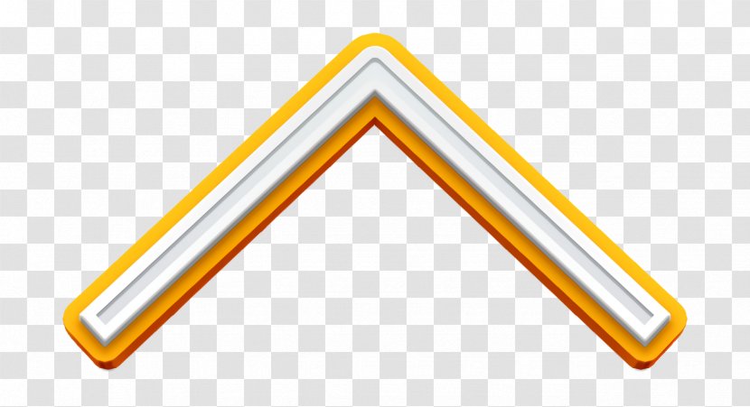 App Icon Arrow Essential - Up - Sign Yellow Transparent PNG