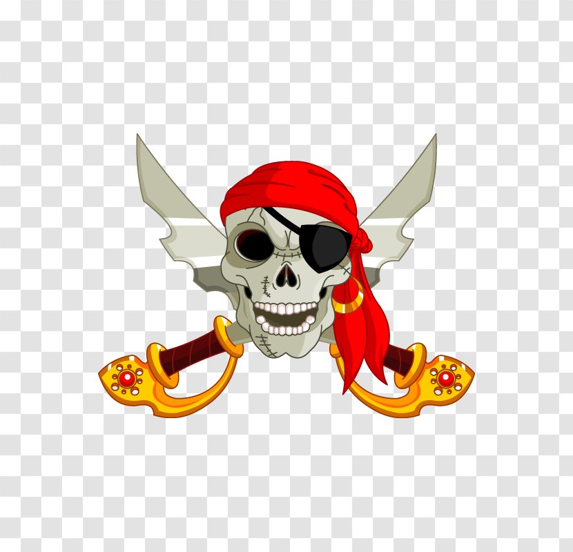 Sticker Decal Piracy Poster Skull - Wall Transparent PNG