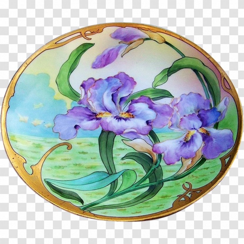 Plate Ceramic Platter Violet Tableware - Porcelain Transparent PNG