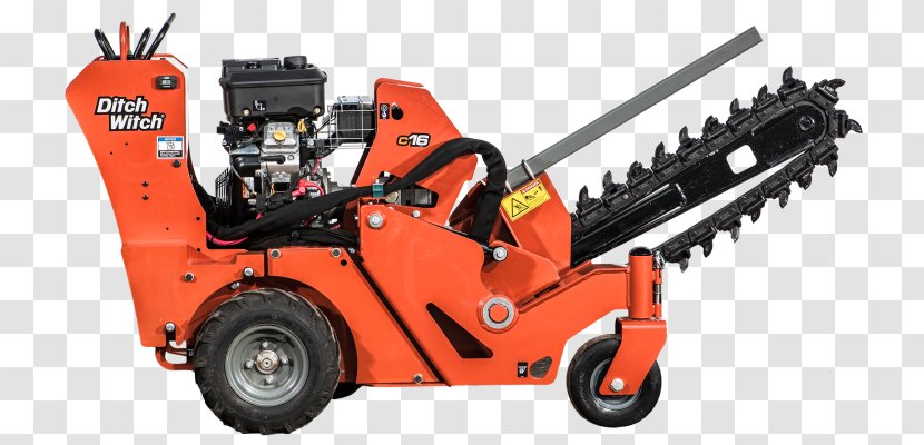 Ditch Witch Trencher Heavy Machinery Skid-steer Loader - Tractor Transparent PNG