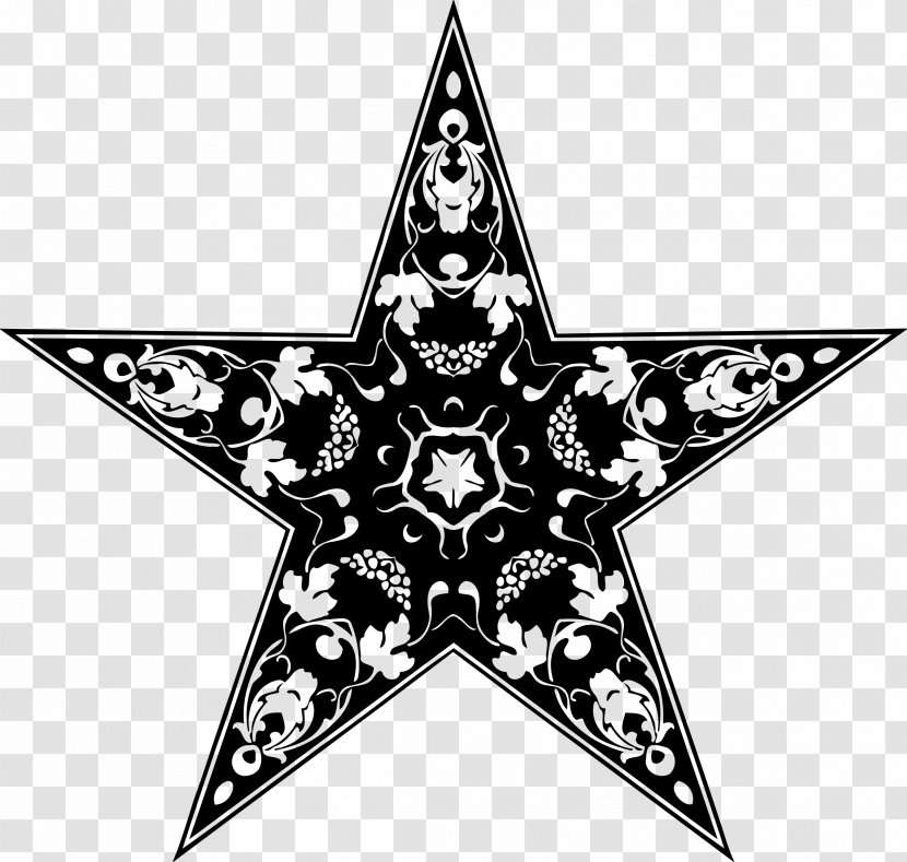 Star Symmetry Ornament Clip Art - Geometry - Red Transparent PNG
