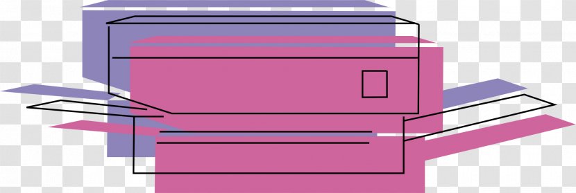 Brand Angle - Rectangle - Pink Printer Transparent PNG
