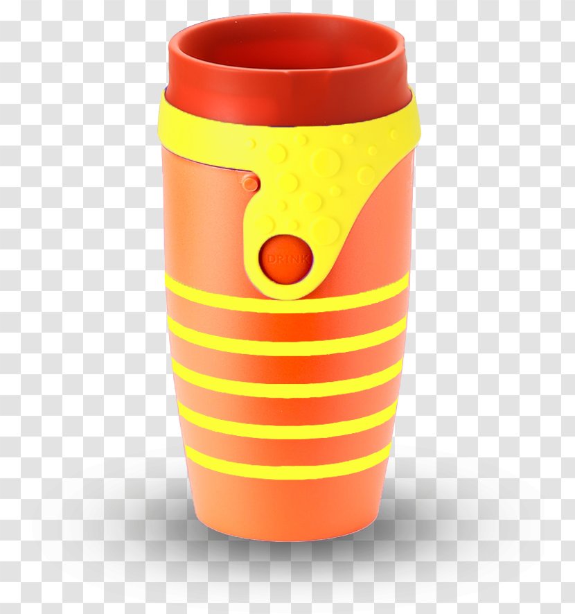 Mug M Coffee Cup Yellow Ceramic Transparent PNG
