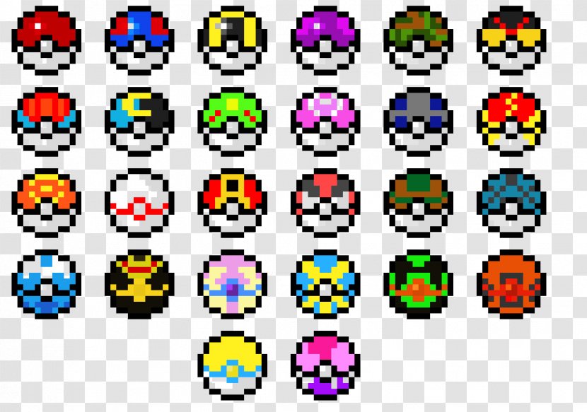 Pokémon Sun And Moon X Y Pikachu Poké Ball Pixel Art - Pok%c3%a9mon Transparent PNG