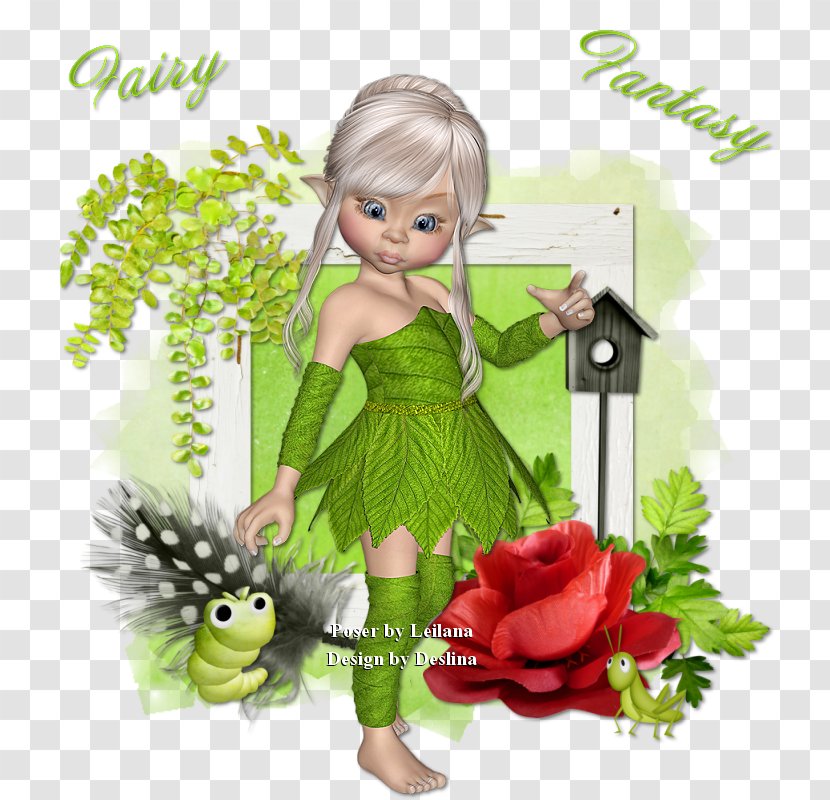 Fairy Cartoon Flowering Plant Doll - Leaf - Hoes Transparent PNG