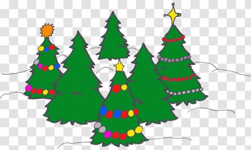 Christmas Tree Spruce Clip Art Ornament Fir - Day Transparent PNG