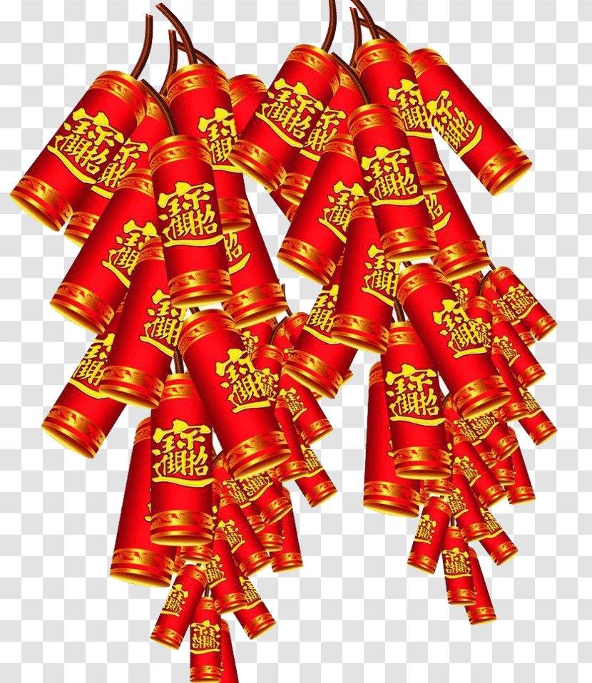 Chinese New Year Firecracker Image Vector Graphics Download - Holiday Transparent PNG