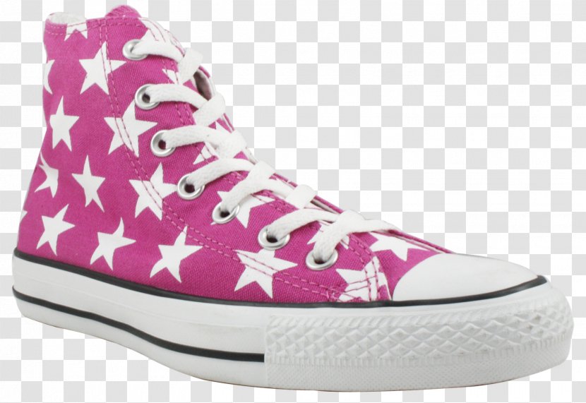 Sneakers Pink Skate Shoe Converse - Silhouette - Flower Transparent PNG